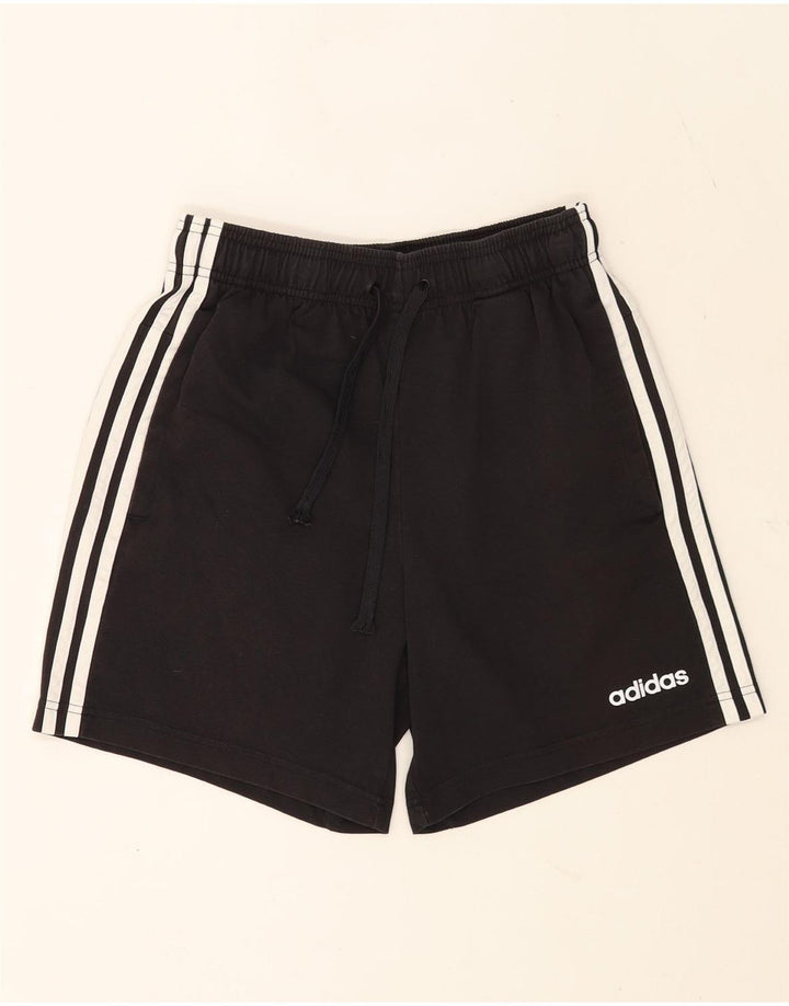 Ανδρικό αθλητικό σορτς Adidas μικρό μαύρο βαμβακερό