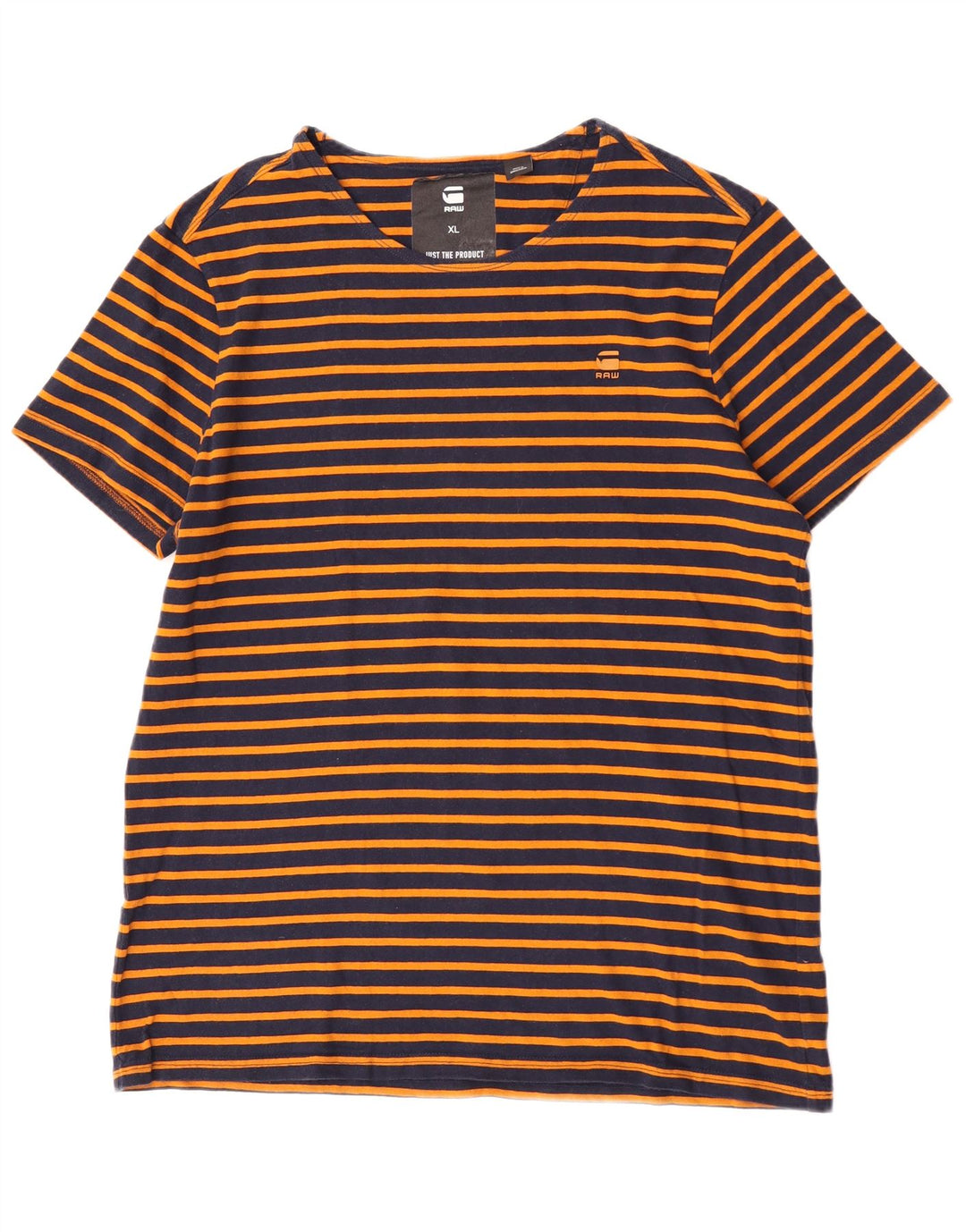 Ανδρικό T-Shirt G-Star Top XL Πορτοκαλί ριγέ