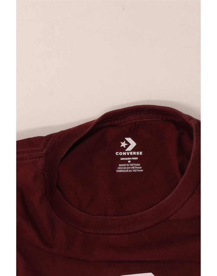 Ανδρικό γραφικό T-Shirt Converse Top Medium Burgundy