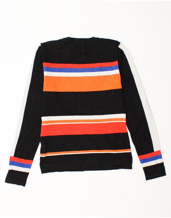 Γυναικείο πουλόβερ Karen Millen Crew Neck Jumper UK 12 Medium Μαύρο ριγέ