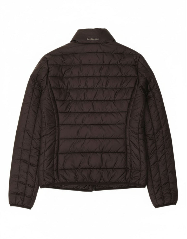 Calvin Klein Jeans Γυναικείο Reversible Jacket UK 14 Medium Black Polyamide