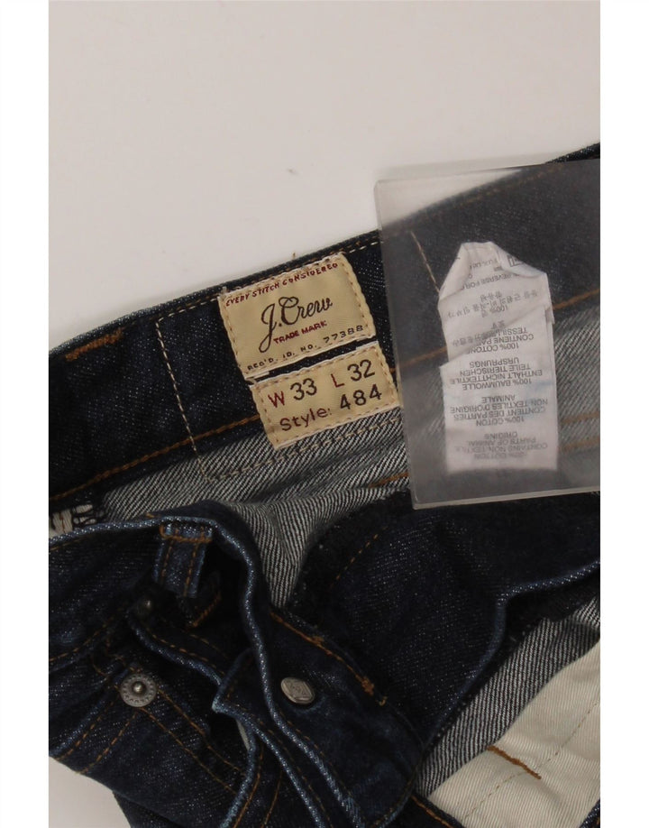 J. Crew Mens Slim Jeans W33 L32 Navy Blue Cotton