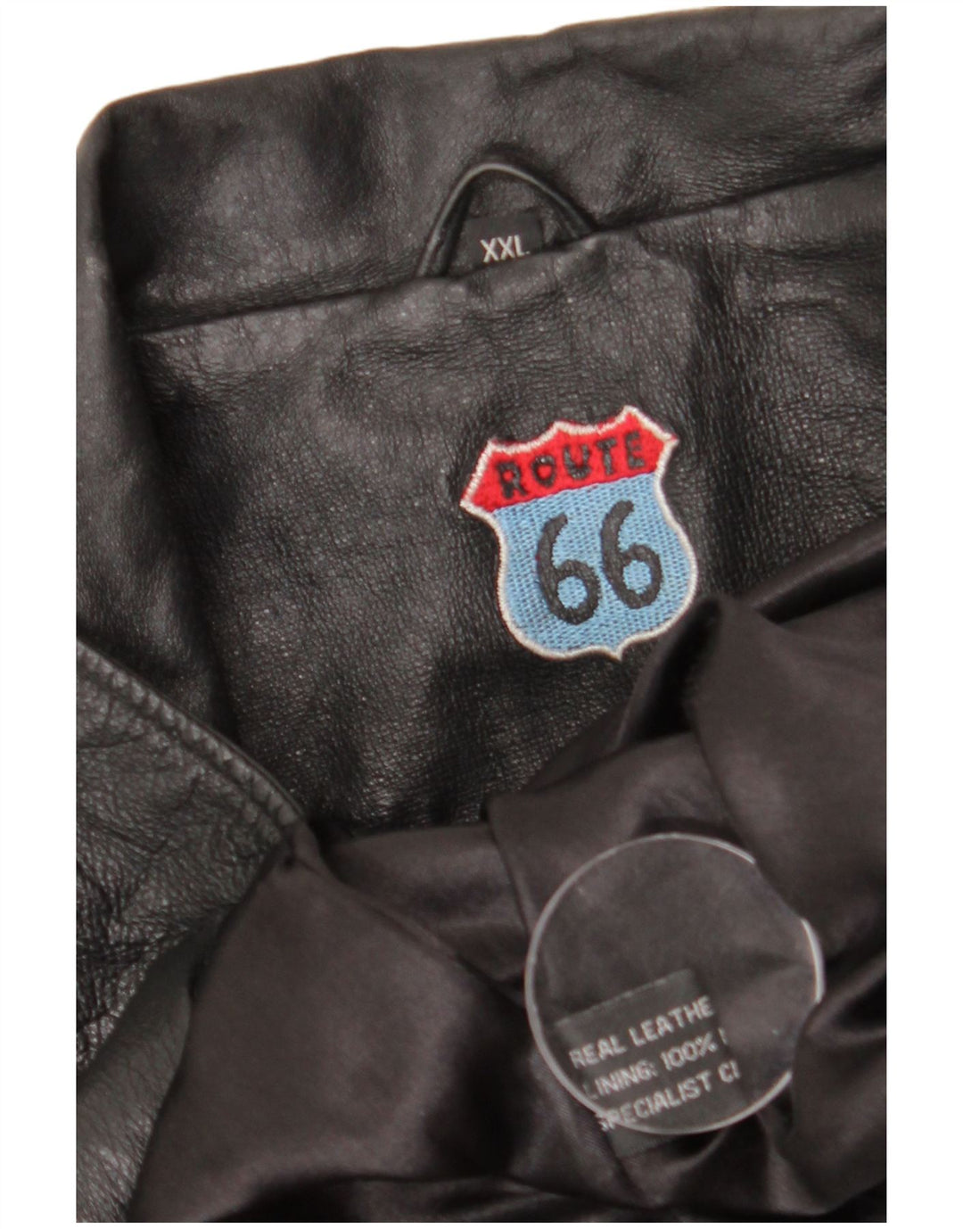 Route 66 Ανδρικό Δερμάτινο Μπουφάν UK 44 2XL Μαύρο Δερμάτινο