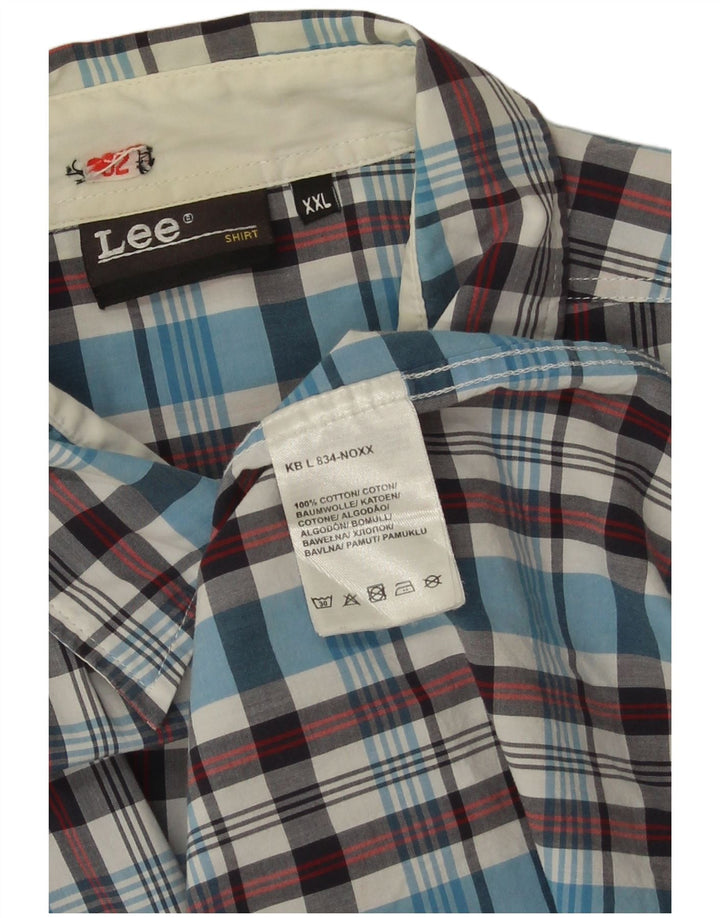 Ανδρικό πουκάμισο Lee 2XL Μπλε βαμβακερό