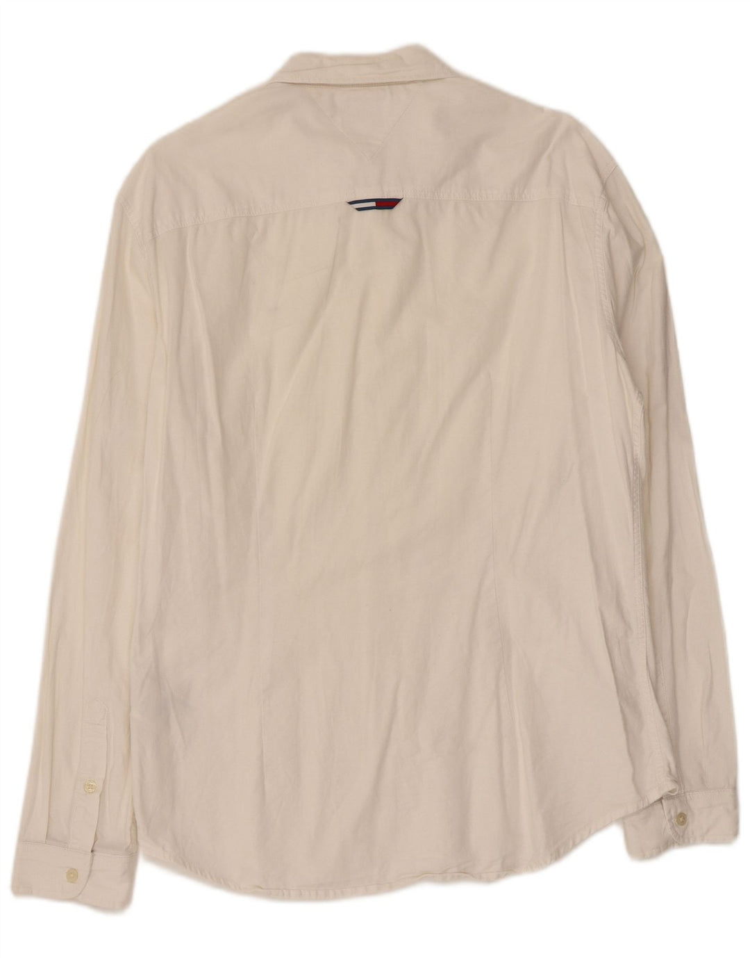 TOMMY HILFIGER Ανδρικό πουκάμισο Slim Fit Μεσαίο λευκό βαμβακερό