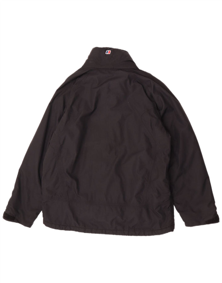 Ανδρικό μπουφάν βροχής με κουκούλα Berghaus UK 38 Medium Black Nylon