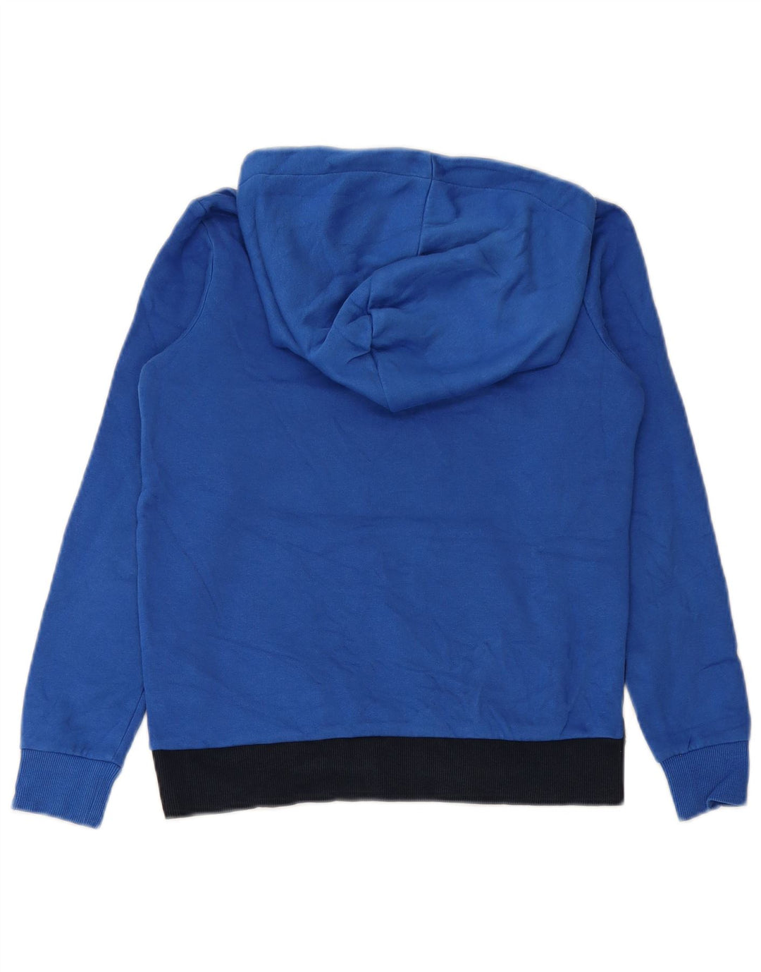 JACK & JONES Boys Boys Hoodie Jumper 11-12 Years Blue Colourblock Cotton