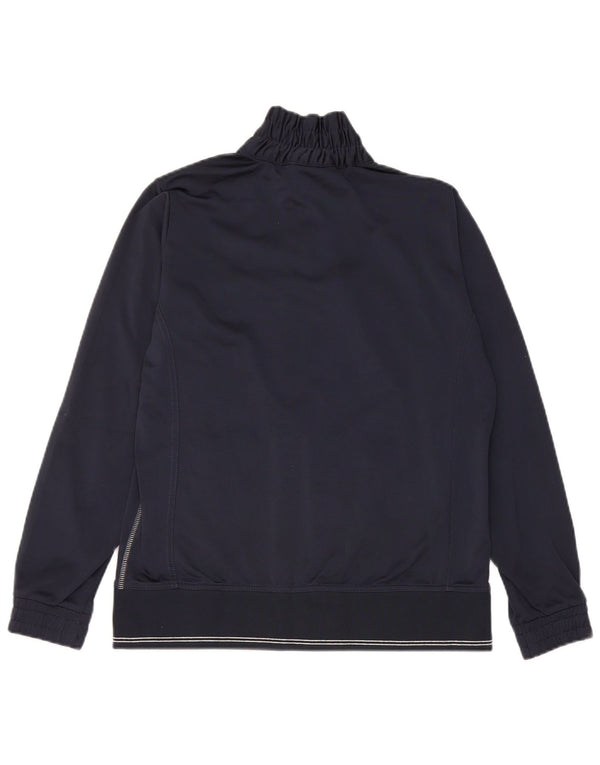 Champion Womens Easy Fit Top Jacket UK 10 Small Navy Blue