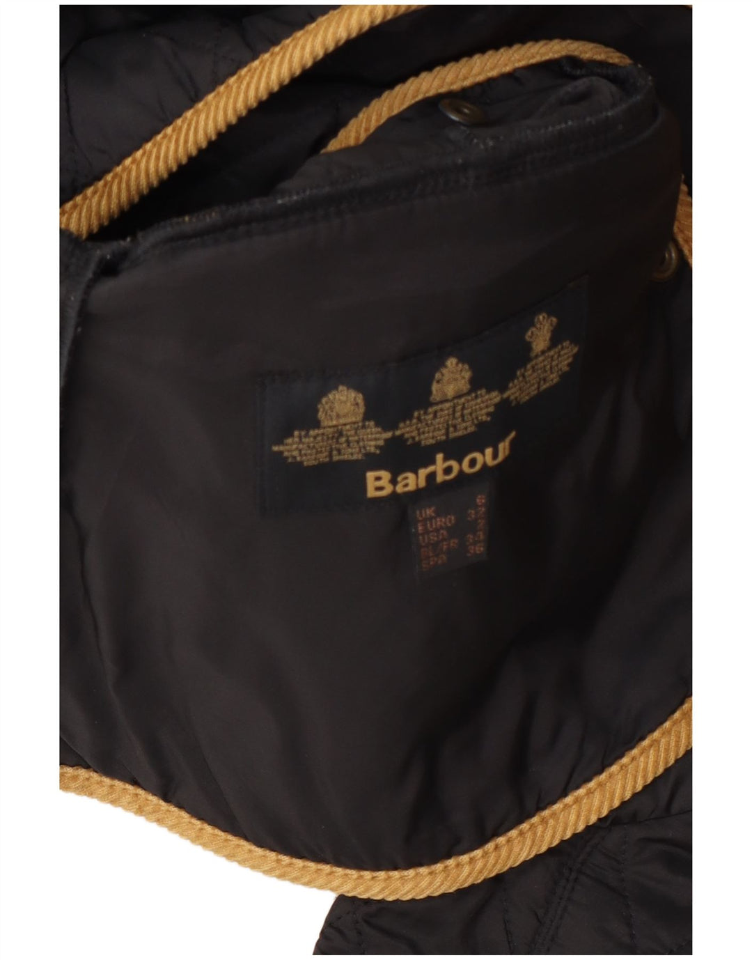 Γυναικείο καπιτονέ μπουφάν Barbour UK 6 XS Grey Colourblock Polyamide