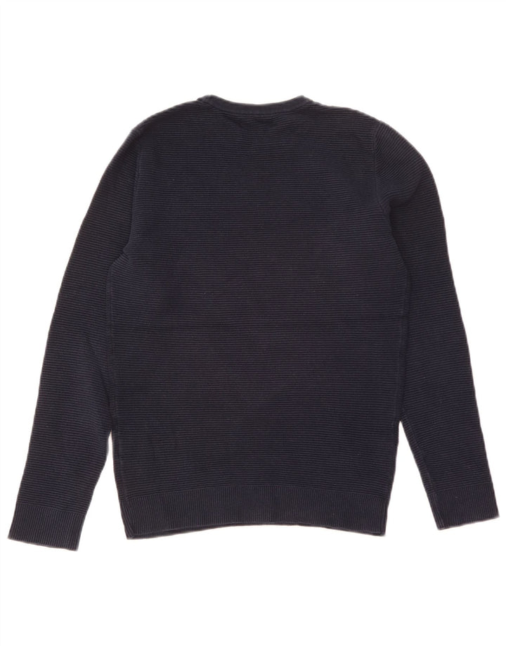 Ανδρικό πουλόβερ Zara Crew Neck Jumper Μικρό Ναυτικό Βαμβακερό