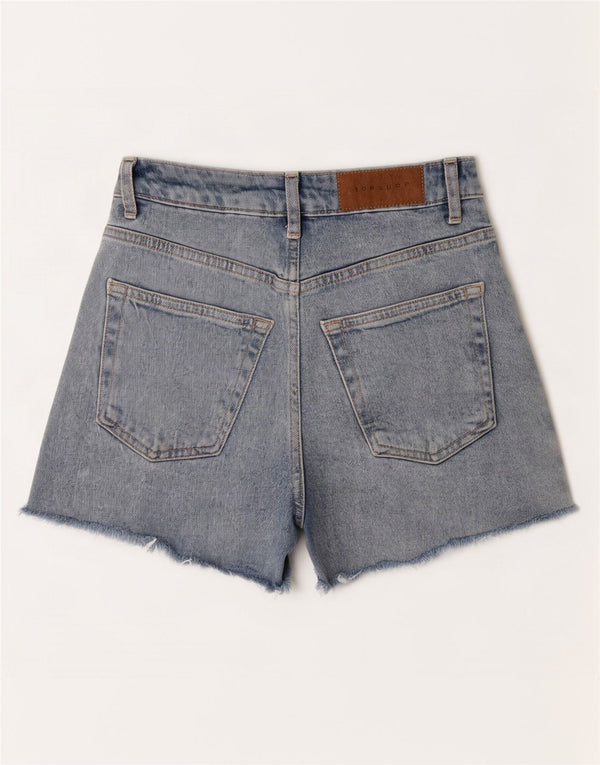 Topshop Γυναικείο Mom τζιν σορτς UK 8 Small W25 Blue