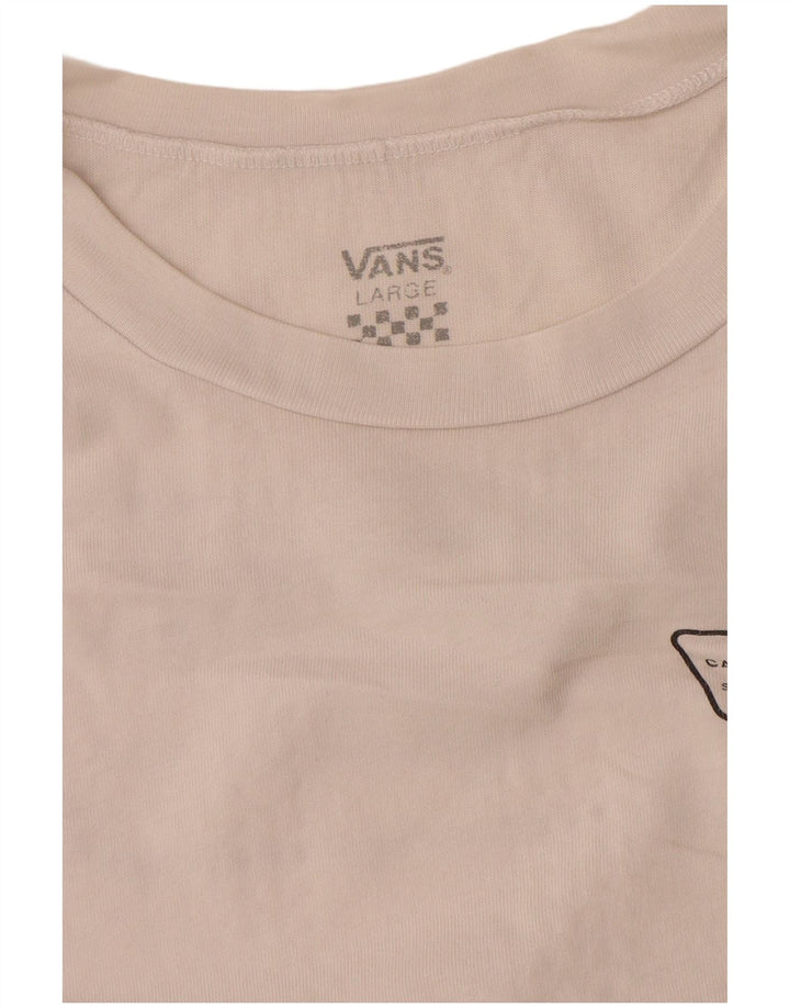 Vans Γυναικείο T-Shirt Top UK 16 Large White