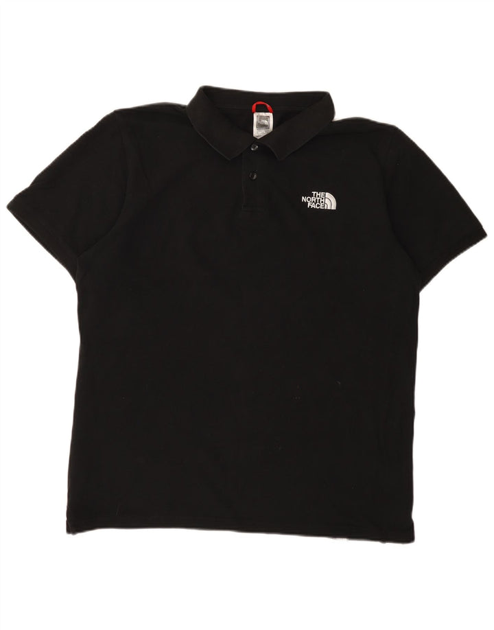 Ανδρικό πουκάμισο πόλο North Face, μεγάλο μαύρο βαμβακερό