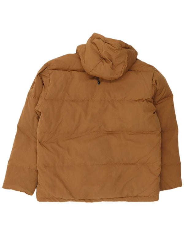 Murphy & Nye Mens Hooded Padded Jacket UK 42 2XL Beige Polyester