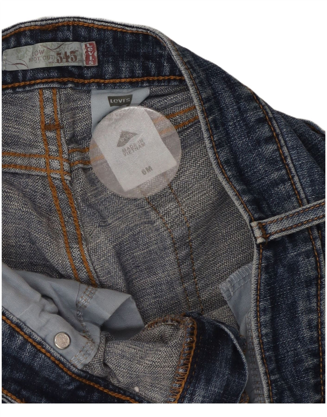 Γυναικείο Levi's 545 Low Bootcut Jeans US 6 Medium W32 L28 Μπλε βαμβακερό