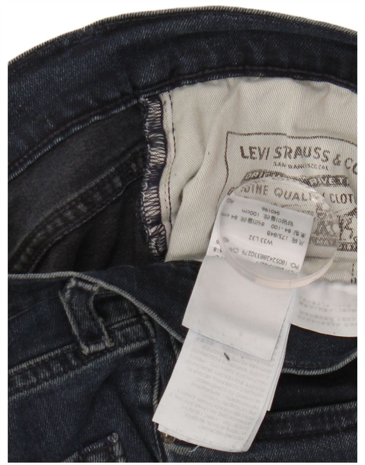 Levi's Mens 511 Slim Jeans W33 L32 Navy Blue Cotton