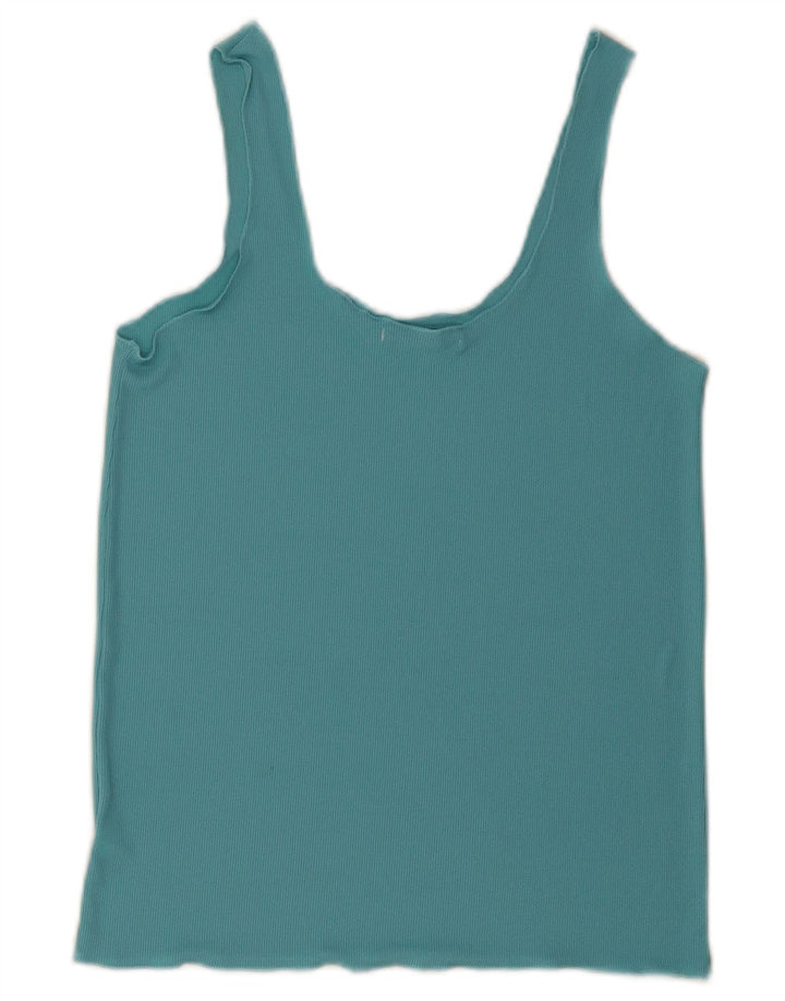Zara Γυναικείο Αμάνικο Γιλέκο UK 10 Small Blue