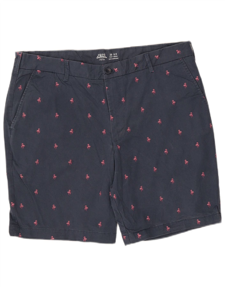 Ανδρικό σορτς Chino με Abstract Pattern IZOD με Σορτς Θαλασσίου Νερού W38 XL Ναυτικό