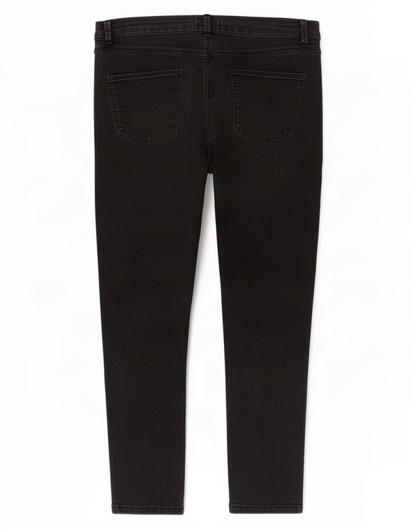 Marks & Spencer Γυναικεία Skinny Jeans UK 14 Large W32 L26 Black Cotton