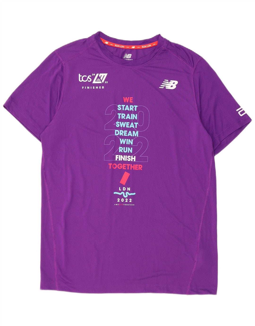 Ανδρικό γραφικό T-Shirt New Balance Top Medium Purple Polyester