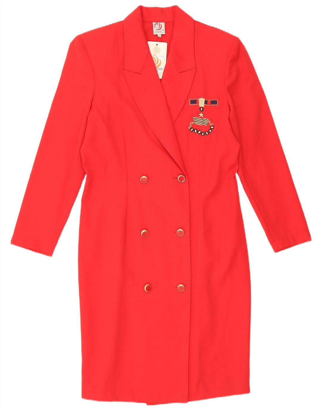 Vintage γυναικείο φόρεμα με θήκη IT 44 Medium Red