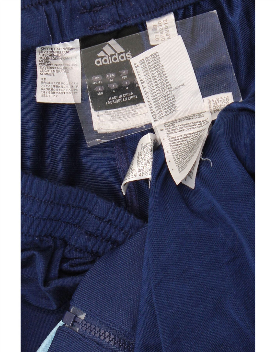Ανδρική φόρμα ADIDAS UK 40/42 Medium Navy Blue Colorblock Πολυεστέρας