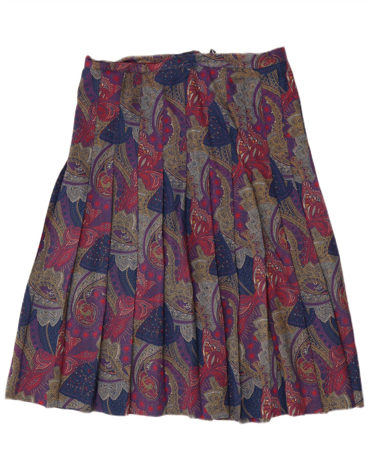 Vintage Γυναικεία Πλισέ Φούστα W32 Μεγάλη πολύχρωμη Paisley