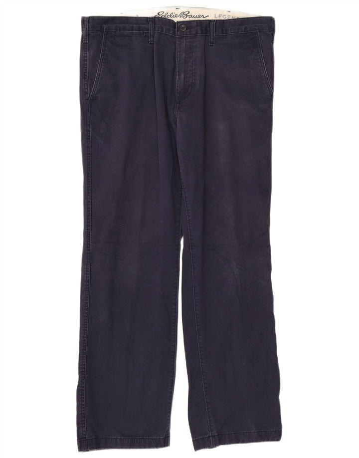 EDDIE BAUER Ανδρικό ίσιο παντελόνι Chino W38 L32 Navy Blue