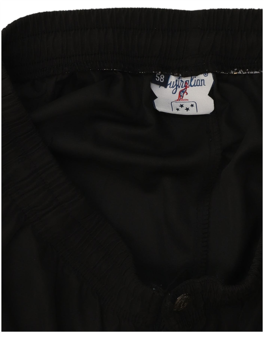 AUSTRALIAN L'ALPINA Ανδρικό αθλητικό σορτς IT 58 2XL μαύρο πολυεστέρα