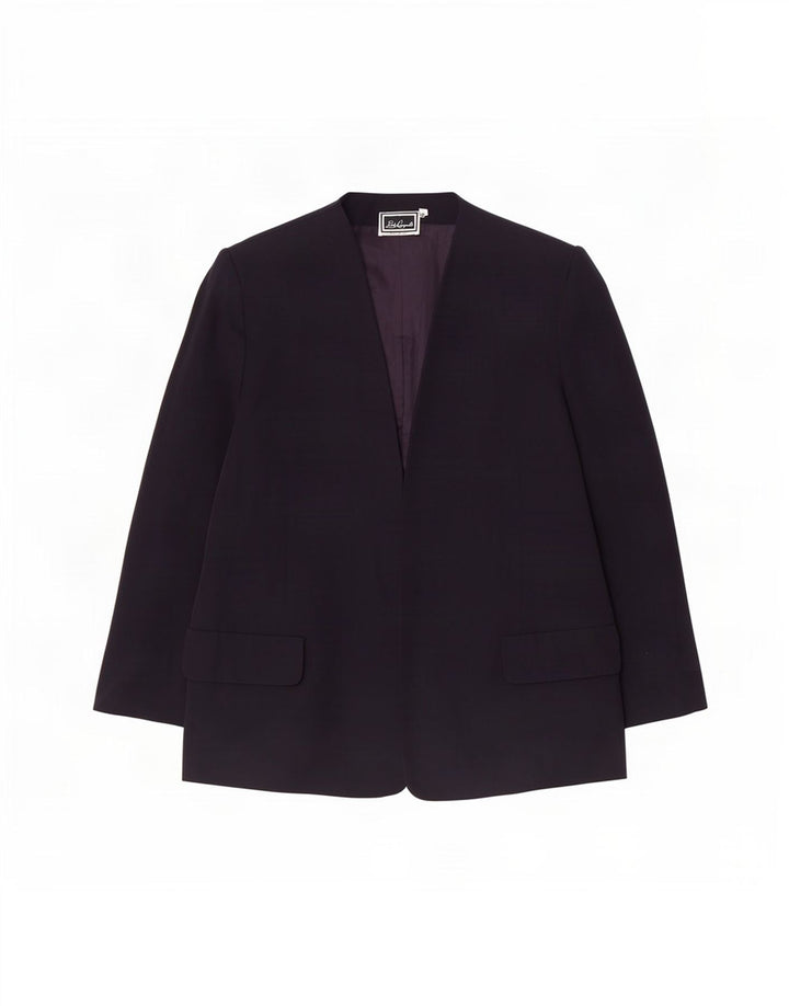 Luisa Spagnoli Γυναικείο ανοιχτό σακάκι IT 52 2XL Navy Blue Acetate