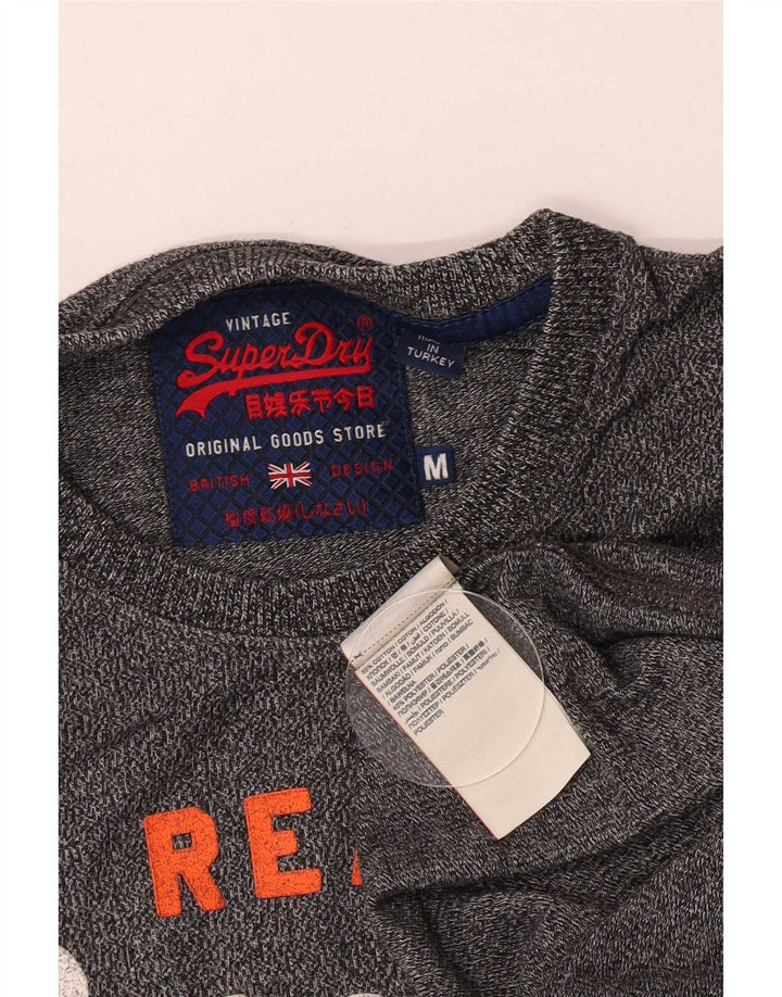 Ανδρικό γραφικό μπλουζάκι Superdry, Βαμβακερό, μεσαίο γκρι