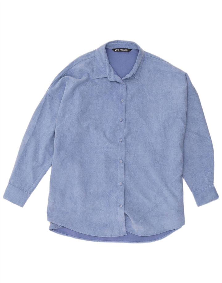 Zara Ανδρικό πουκάμισο Oversized UK 6 XS Blue