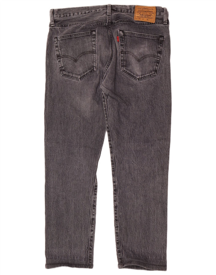 Levi's Mens 501 Straight Jeans W33 L28 Γκρι βαμβακερό