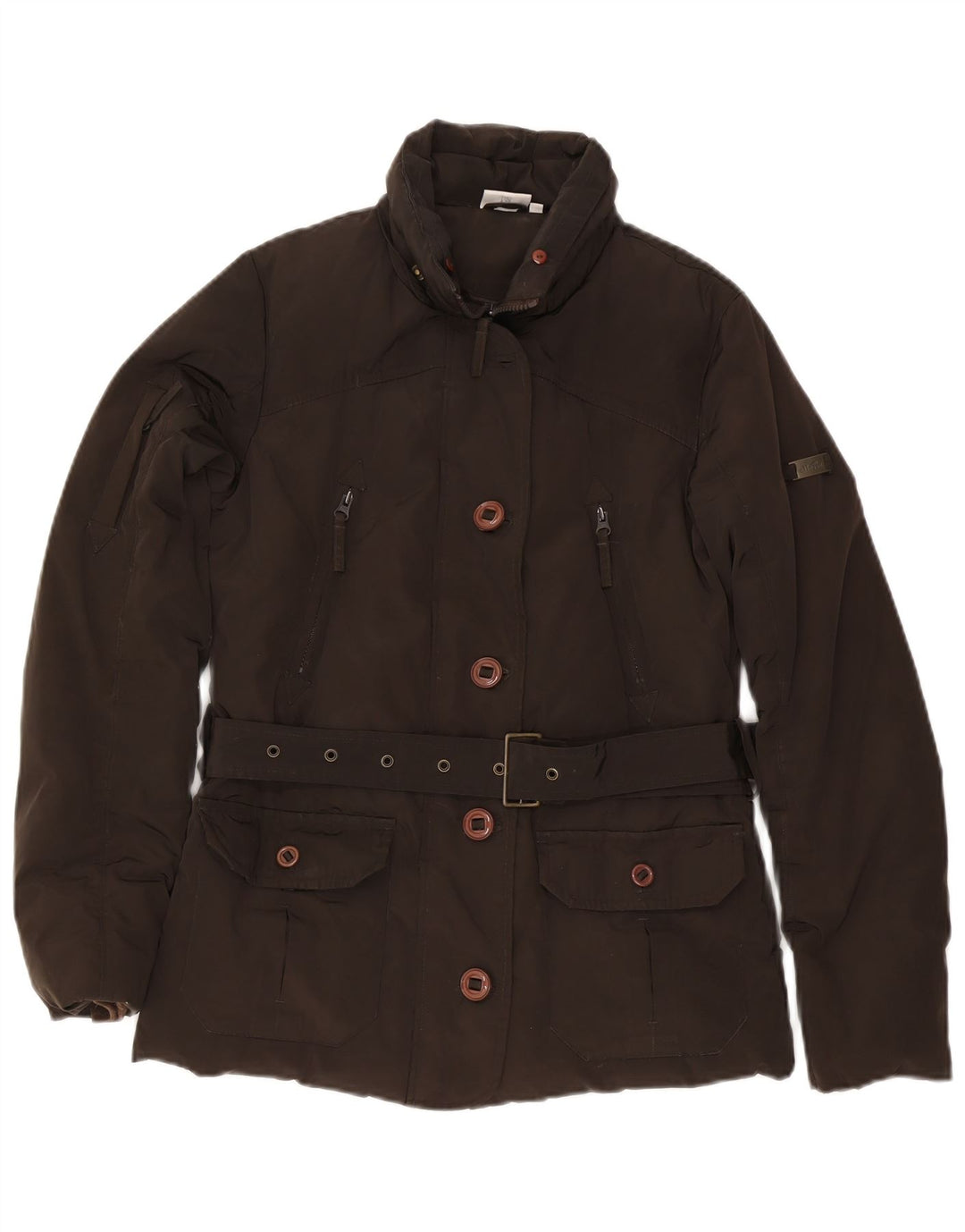 Ellesse Γυναικείο μπουφάν με επένδυση UK 10 Small Brown Πολυεστέρας