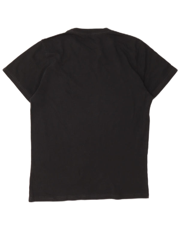 Diesel Mens Graphic T-Shirt Top Small Black