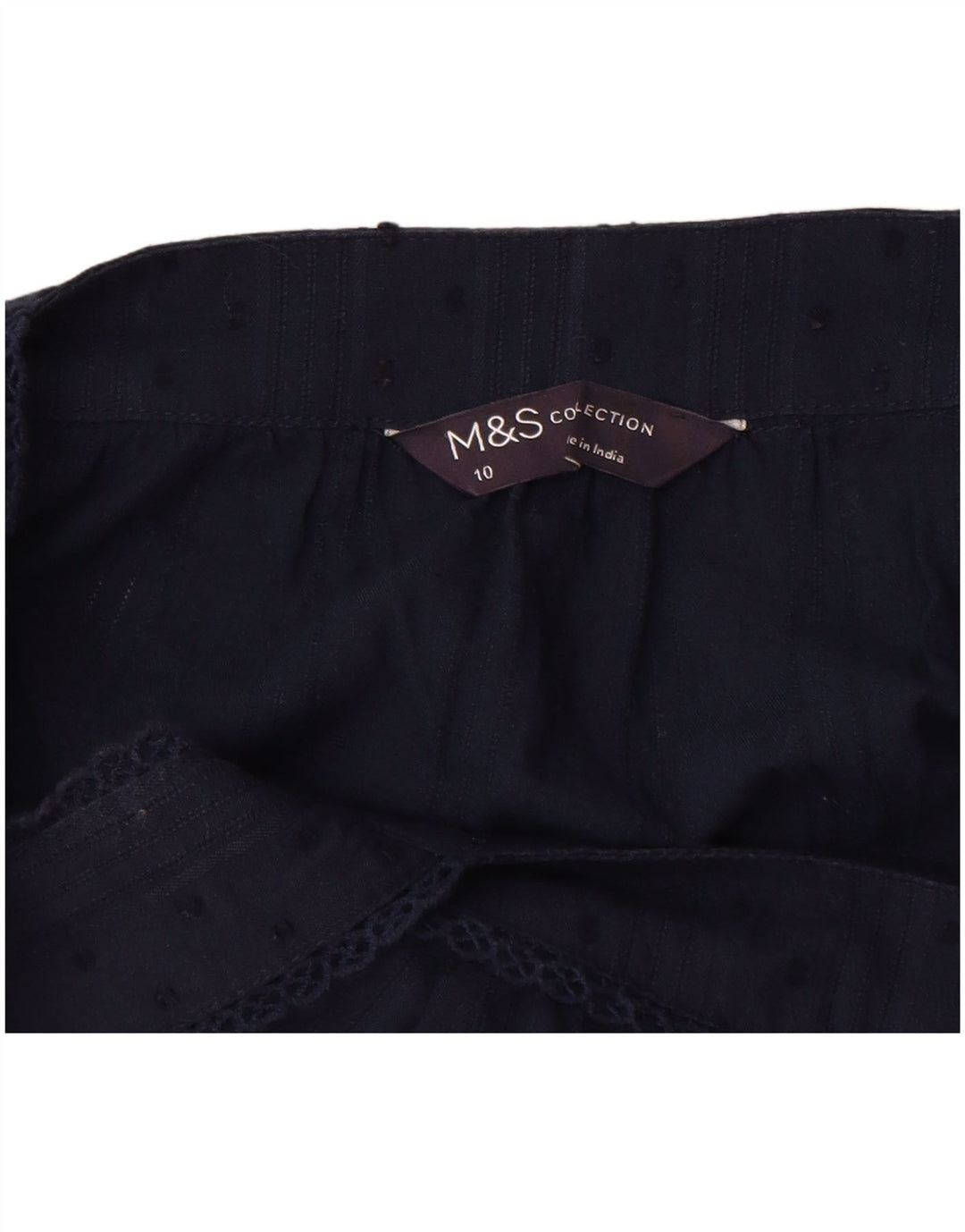 Marks & Spencer Γυναικεία αμάνικα Cami Top 10 Small Navy Blue Spotted