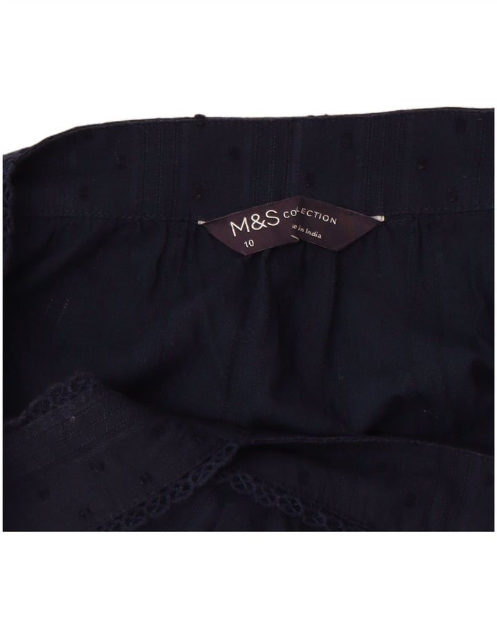 Marks & Spencer Γυναικεία αμάνικα Cami Top 10 Small Navy Blue Spotted