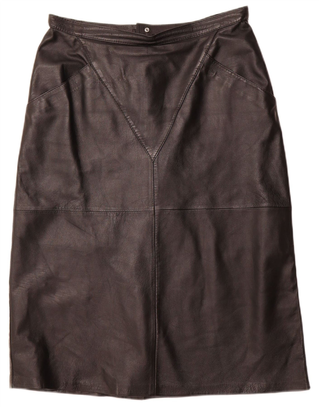 Γυναικεία Δερμάτινη Φούστα VINTAGE IT 44 Medium W32 Μαύρη