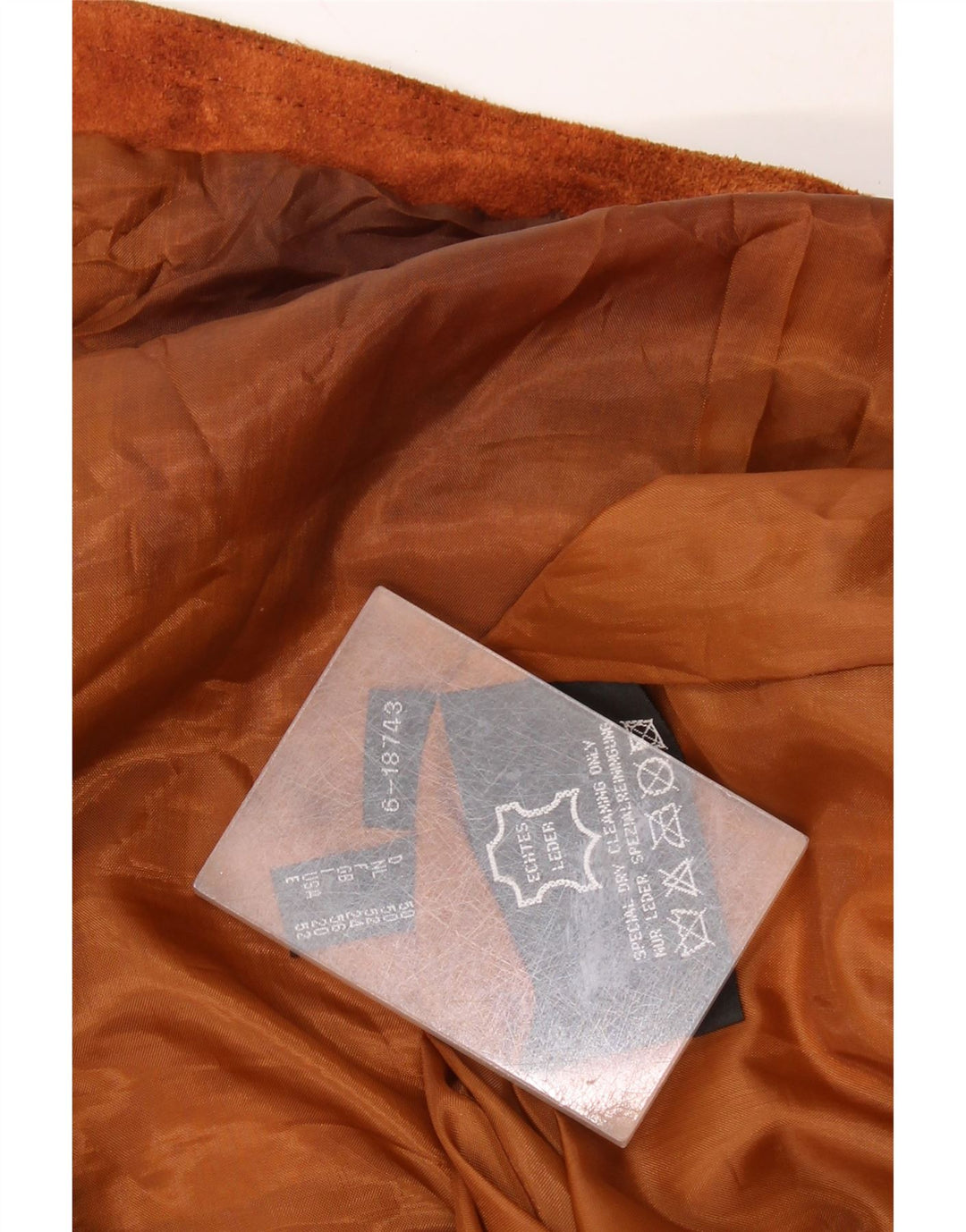 VINTAGE Γυναικείο Suede Gilet UK 24 4XL Καφέ Δερμάτινο