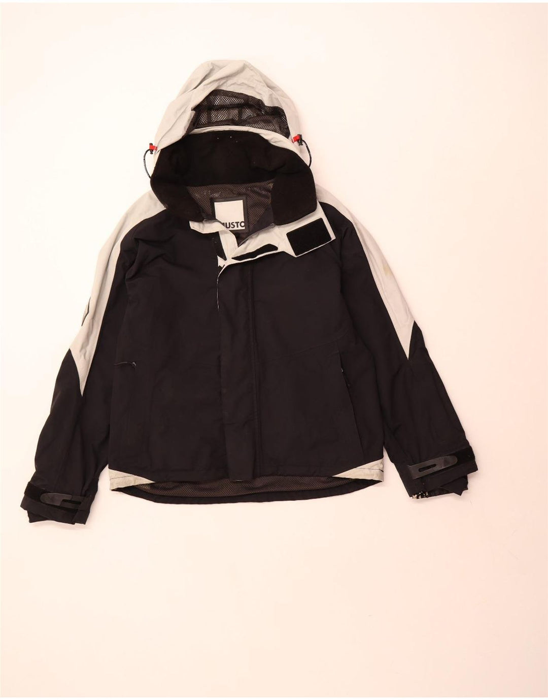 Musto Ανδρικό μπουφάν βροχής με κουκούλα UK 40 Large Black Colourblock Polyamide