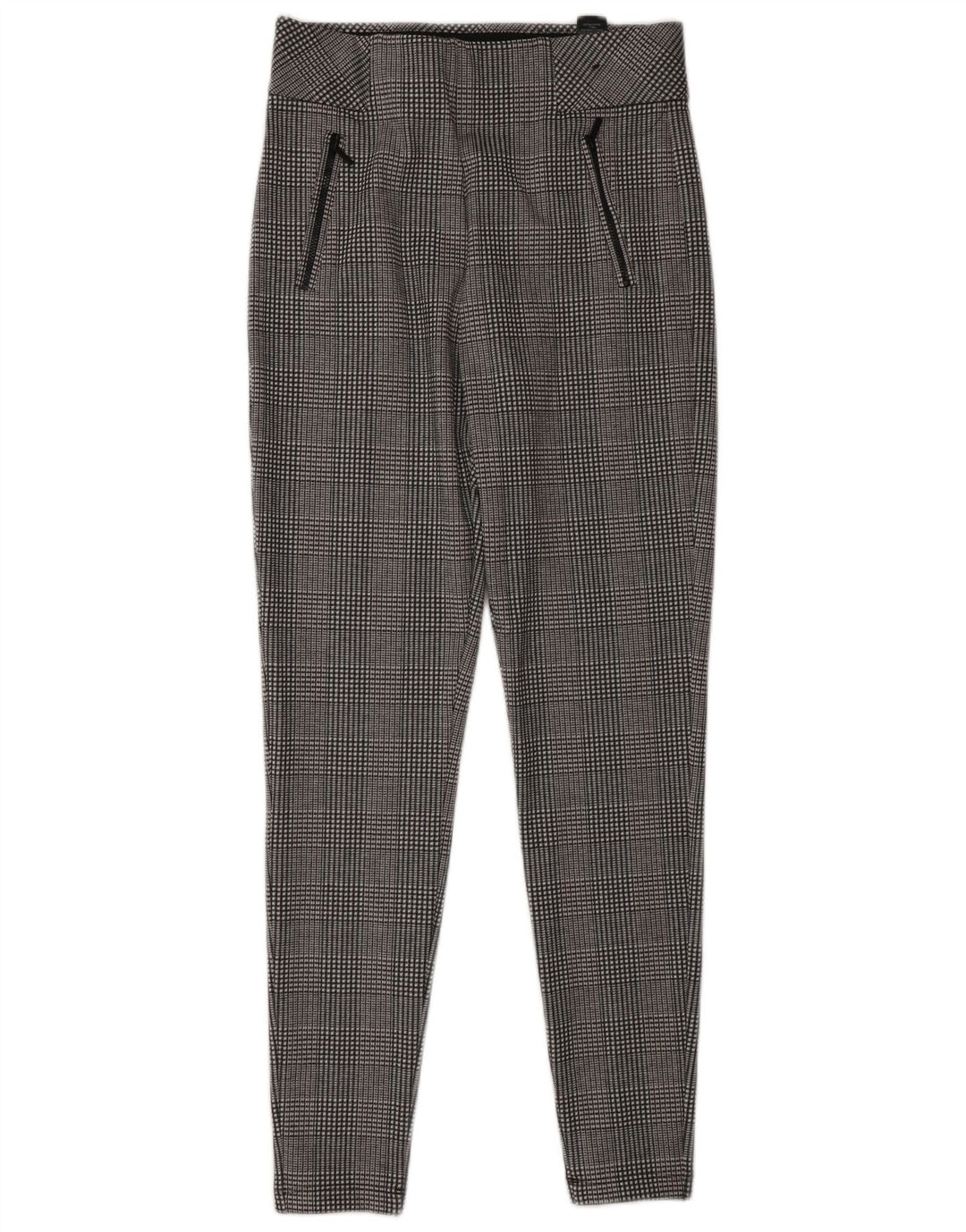 Marks & Spencer Γυναικεία κολάν UK 10 Small Grey Houndstooth Polyester