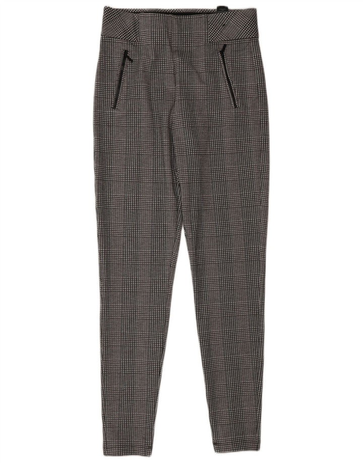 Marks & Spencer Γυναικεία κολάν UK 10 Small Grey Houndstooth Polyester
