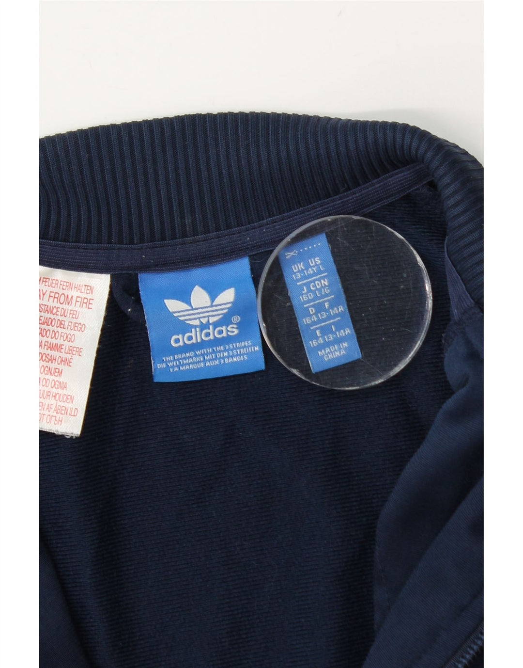 Adidas Boys αθλητική φόρμα Top Jacket 13-14 Years Navy Blue Polyester