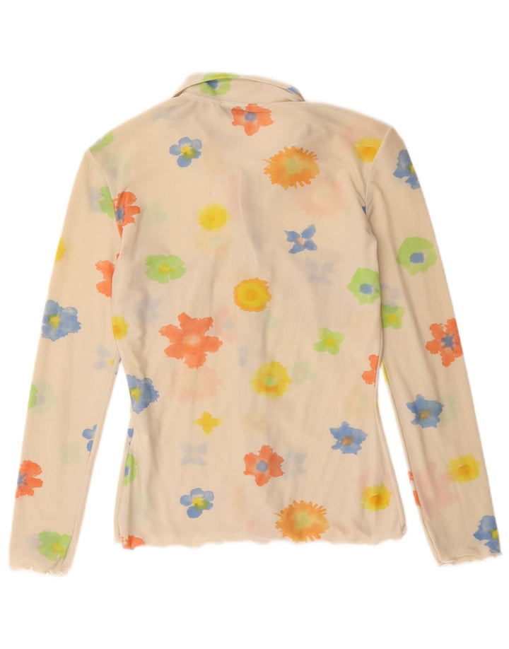 Max & Co. Γυναικείο πουκάμισο Μπλούζα UK 12 Medium Off White Floral
