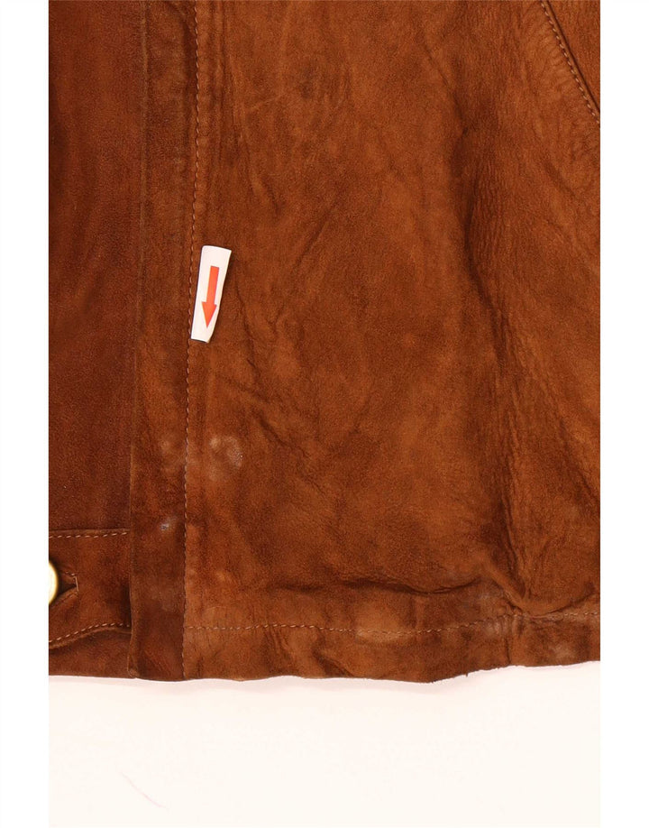 Vintage Ανδρικό Suede Jacket UK 38 Medium Brown