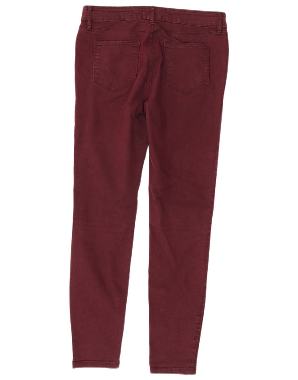 Fat Face Γυναικείο Jegging τζιν UK 12 Medium W32 L29 Βαμβακερό μπορντό