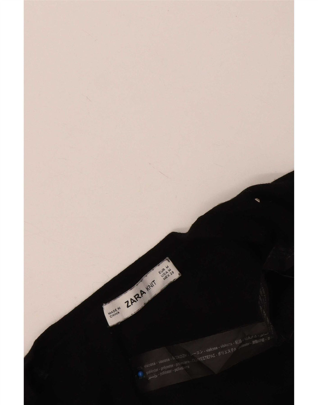 Zara Γυναικείο Bolero Jumper UK 12 μεσαία μαύρη στίγματα βισκόζη