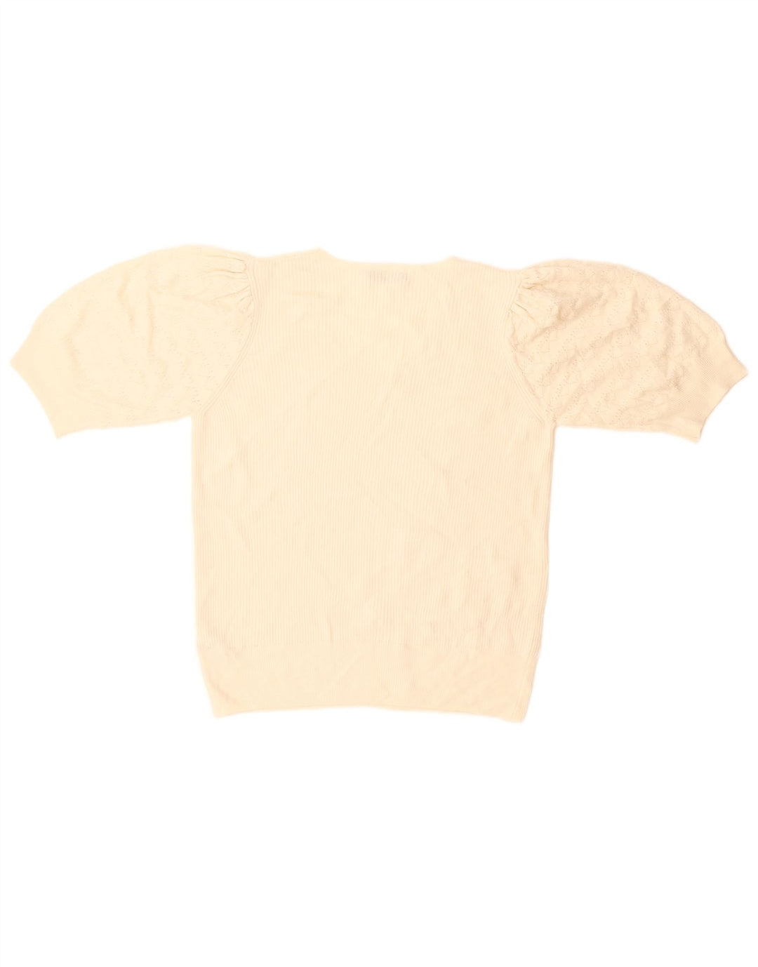 Marks & Spencer Γυναικείο πουλόβερ με V λαιμόκοψη UK 14 Medium Off White