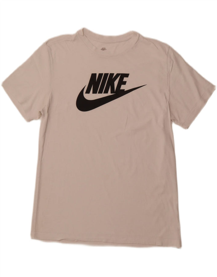 Ανδρικό γραφικό μπλουζάκι NIKE Top Large White