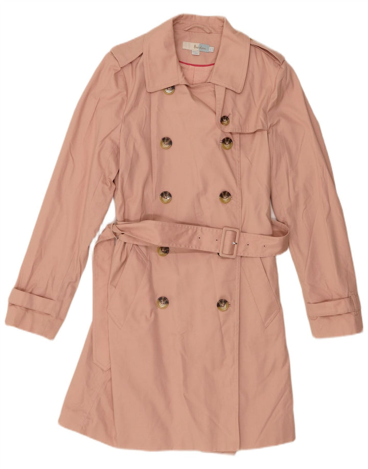 Boden Γυναικεία καμπαρντίνα UK 10 Small Pink Cotton